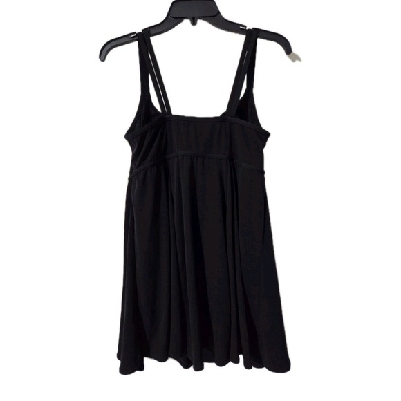 Sonnet Shore Black Tummy Panel Swimdress Size 16W - Picture 3 of 5